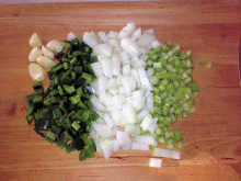 Chopped veggies