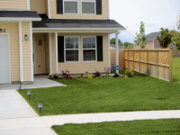 Here's the new front flower bed.