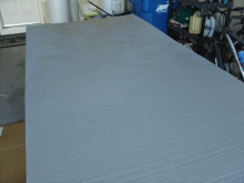 Primed styrofoam Primed styrofoam