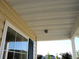 The outlet in the porch roof.
