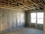 Insulation in the loft.